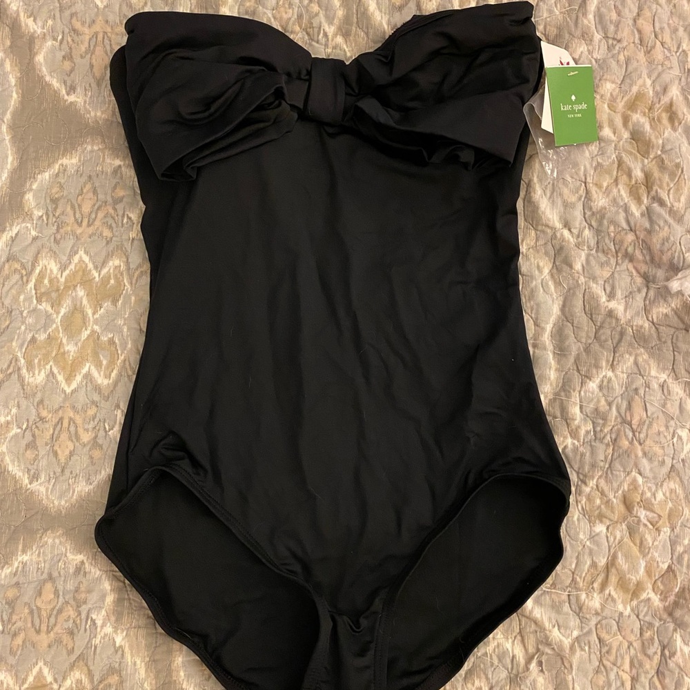 Kate Spade Black Bow One Piece Bathing suit